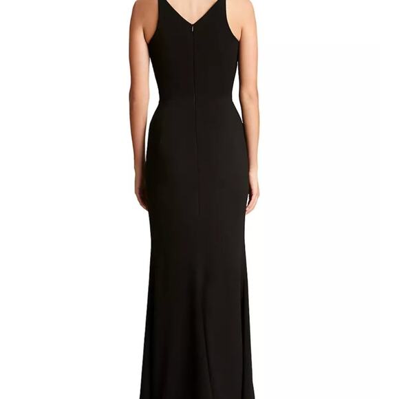 Dress The Population Iris Sleeveless Crepe Slit Gown - Picture 2 of 10